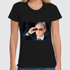 Заказать женскую футболку в Москве. Футболка классическая Putin от badarma2002@gmail.com - готовые дизайны и нанесение принтов.