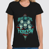 Заказать женскую футболку в Москве. Футболка классическая Bring me the horizon от Мария Борисенкова - готовые дизайны и нанесение принтов.