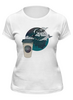 Заказать женскую футболку в Москве. Футболка классическая время кофе от 4erta - готовые дизайны и нанесение принтов.
