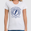Заказать женскую футболку в Москве. Футболка классическая Tampa Bay Lightning Stanley Cup Champions 2020 от KutvinoV.com  - готовые дизайны и нанесение принтов.