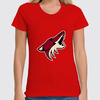 Заказать женскую футболку в Москве. Футболка классическая Arizona Coyotes от dobryidesign - готовые дизайны и нанесение принтов.