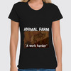 Заказать женскую футболку в Москве. Футболка классическая animal farm от торгаш - готовые дизайны и нанесение принтов.