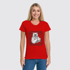 Заказать женскую футболку в Москве. Футболка классическая polar bear от stepan gilev - готовые дизайны и нанесение принтов.