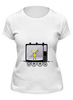 Заказать женскую футболку в Москве. Футболка классическая Девочка со скакалкой от PolinaPo - готовые дизайны и нанесение принтов.