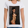 Заказать женскую футболку в Москве. Футболка классическая Rihanna от Vladec11 - готовые дизайны и нанесение принтов.