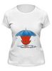 Заказать женскую футболку в Москве. Футболка классическая Осень на дворе от oxanadecor@gmail.com - готовые дизайны и нанесение принтов.