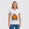 Заказать женскую футболку в Москве. Футболка классическая Helloween от Антон Величко - готовые дизайны и нанесение принтов.
