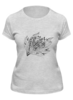 Заказать женскую футболку в Москве. Футболка классическая Листья от aviva - готовые дизайны и нанесение принтов.
