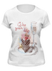 Заказать женскую футболку в Москве. Футболка классическая Cake your day от Катя Муу - готовые дизайны и нанесение принтов.