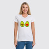 Заказать женскую футболку в Москве. Футболка классическая авокадо от queen  - готовые дизайны и нанесение принтов.