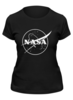Заказать женскую футболку в Москве. Футболка классическая NASA  от DESIGNER   - готовые дизайны и нанесение принтов.