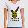 Заказать женскую футболку в Москве. Футболка классическая Five Nights At Freddy's от vista12761@rambler.ru - готовые дизайны и нанесение принтов.