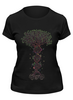 Заказать женскую футболку в Москве. Футболка классическая DNA Tree / Древо ДНК от crash - готовые дизайны и нанесение принтов.