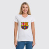 Заказать женскую футболку в Москве. Футболка классическая Barcelona от THE_NISE  - готовые дизайны и нанесение принтов.