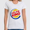 Заказать женскую футболку в Москве. Футболка классическая Король Селфи (Selfie King) от coolmag - готовые дизайны и нанесение принтов.