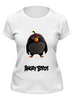Заказать женскую футболку в Москве. Футболка классическая Angry Birds от denis01001 - готовые дизайны и нанесение принтов.