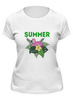 Заказать женскую футболку в Москве. Футболка классическая summer от THE_NISE  - готовые дизайны и нанесение принтов.