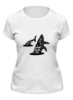 Заказать женскую футболку в Москве. Футболка классическая Кит и море от THE_NISE  - готовые дизайны и нанесение принтов.
