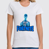 Заказать женскую футболку в Москве. Футболка классическая Fortnite от  PRO_DESIGN - готовые дизайны и нанесение принтов.