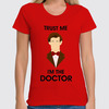 Заказать женскую футболку в Москве. Футболка классическая Doctor Who  от cherdantcev - готовые дизайны и нанесение принтов.