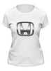 Заказать женскую футболку в Москве. Футболка классическая HONDA  от DESIGNER   - готовые дизайны и нанесение принтов.
