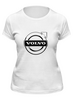 Заказать женскую футболку в Москве. Футболка классическая Volvo от THE_NISE  - готовые дизайны и нанесение принтов.