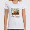 Заказать женскую футболку в Москве. Футболка классическая GAZon drive от Владимир Федин - готовые дизайны и нанесение принтов.