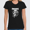 Заказать женскую футболку в Москве. Футболка классическая Fortnite, Marshmello от geekbox - готовые дизайны и нанесение принтов.