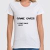 Заказать женскую футболку в Москве. Футболка классическая Конец Игры (Game Over) от fanart - готовые дизайны и нанесение принтов.