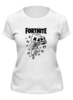 Заказать женскую футболку в Москве. Футболка классическая Fortnite, Marshmello от geekbox - готовые дизайны и нанесение принтов.