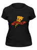 Заказать женскую футболку в Москве. Футболка классическая Pizza forever от zen4@bk.ru - готовые дизайны и нанесение принтов.