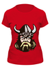 Заказать женскую футболку в Москве. Футболка классическая Веселый викинг от shop-viking - готовые дизайны и нанесение принтов.