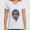 Заказать женскую футболку в Москве. Футболка классическая Rowan Atkinson от Leichenwagen - готовые дизайны и нанесение принтов.