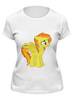 Заказать женскую футболку в Москве. Футболка классическая pony от Oktavi - готовые дизайны и нанесение принтов.