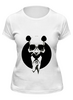 Заказать женскую футболку в Москве. Футболка классическая Панда в костюме от YellowCloverShop - готовые дизайны и нанесение принтов.