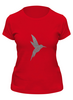 Заказать женскую футболку в Москве. Футболка классическая Vector Bird от sosushkov@gmail.com - готовые дизайны и нанесение принтов.