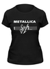 Заказать женскую футболку в Москве. Футболка классическая Metallica от Leichenwagen - готовые дизайны и нанесение принтов.