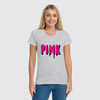 Заказать женскую футболку в Москве. Футболка классическая Pink  от ПРИНТЫ ПЕЧАТЬ  - готовые дизайны и нанесение принтов.