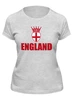 Заказать женскую футболку в Москве. Футболка классическая England от skynatural - готовые дизайны и нанесение принтов.