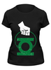 Заказать женскую футболку в Москве. Футболка классическая Green Lantern  от crash - готовые дизайны и нанесение принтов.