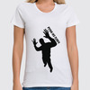 Заказать женскую футболку в Москве. Футболка классическая Руки из плеч от ideboshir - готовые дизайны и нанесение принтов.