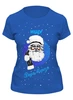 Заказать женскую футболку в Москве. Футболка классическая Дед Мороз от evragka  - готовые дизайны и нанесение принтов.