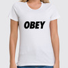 Заказать женскую футболку в Москве. Футболка классическая OBEY  от DESIGNER   - готовые дизайны и нанесение принтов.