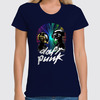 Заказать женскую футболку в Москве. Футболка классическая Daft Punk от balden - готовые дизайны и нанесение принтов.