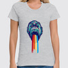 Заказать женскую футболку в Москве. Футболка классическая Rainbow monkey от YellowCloverShop - готовые дизайны и нанесение принтов.