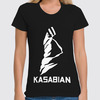 Заказать женскую футболку в Москве. Футболка классическая Kasabian от Easy-store - готовые дизайны и нанесение принтов.