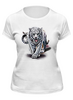 Заказать женскую футболку в Москве. Футболка классическая Год тигра    от T-shirt print  - готовые дизайны и нанесение принтов.