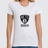 Заказать женскую футболку в Москве. Футболка классическая Brooklyn Nets от BURNSHIRTS - готовые дизайны и нанесение принтов.
