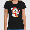 Заказать женскую футболку в Москве. Футболка классическая Рождество от T-shirt print  - готовые дизайны и нанесение принтов.