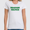 Заказать женскую футболку в Москве. Футболка классическая Boston Celtics белая от oldmasta@gmail.com - готовые дизайны и нанесение принтов.